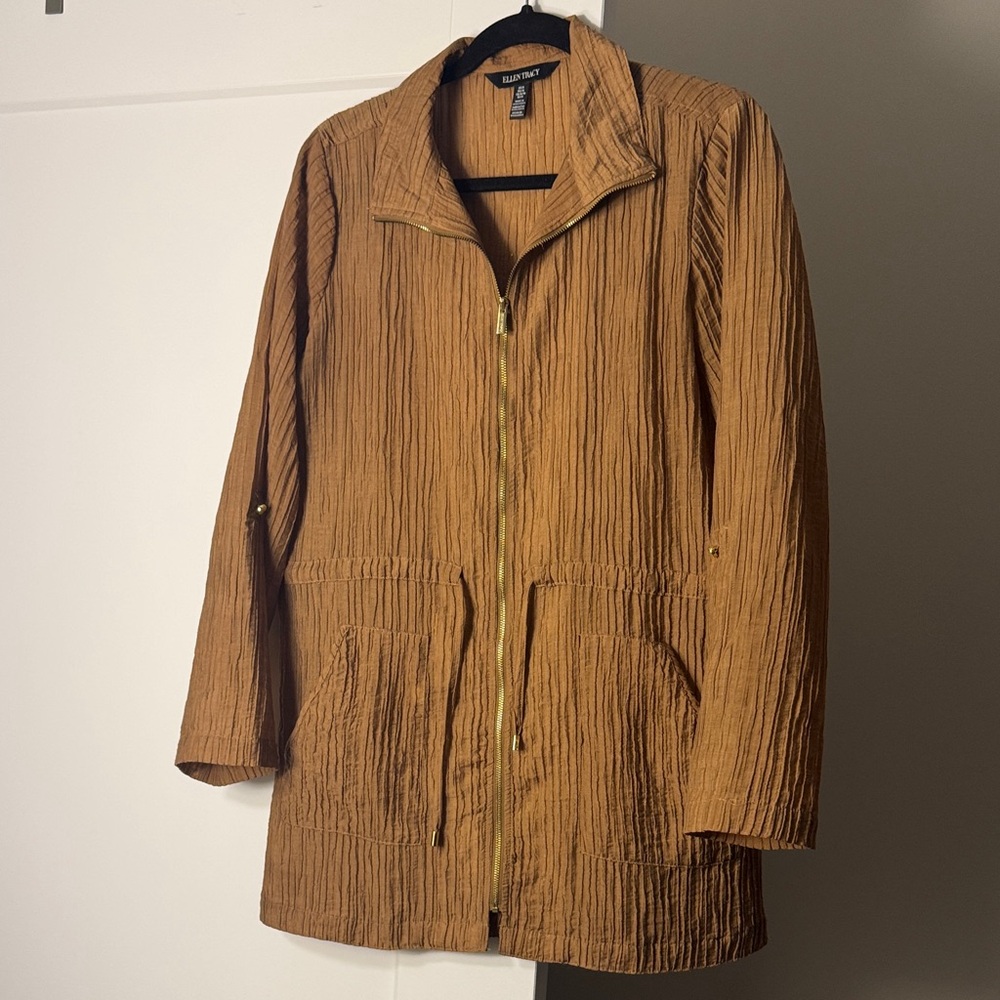 Ellen Tracy Tan Utility Jacket
